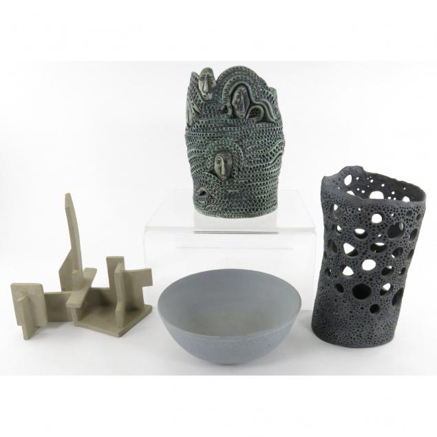 four-pieces-of-studio-pottery
