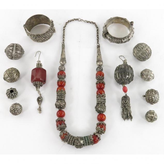 southeast-asian-stone-and-metal-jewelry-group