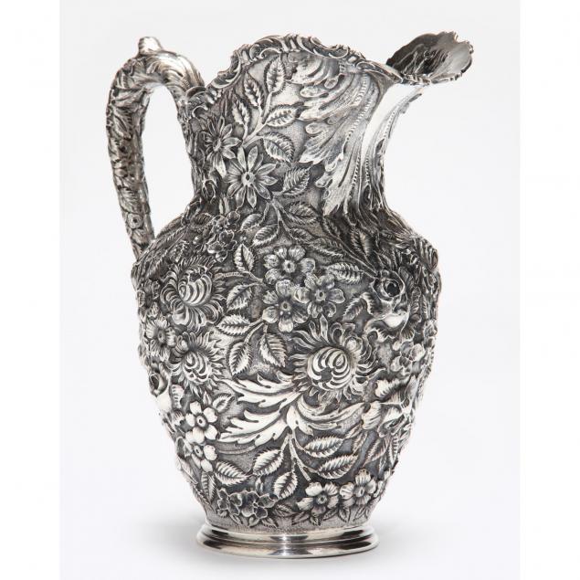 baltimore-rose-sterling-silver-water-pitcher