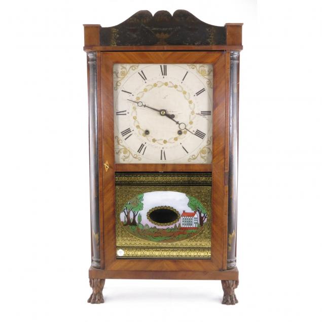 eli-terry-pillar-scroll-clock