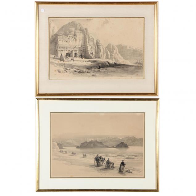 david-roberts-scottish-19th-century-two-lithographs-of-middle-eastern-scenes