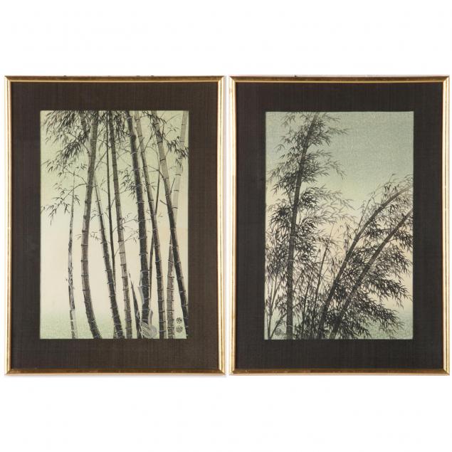 eiichi-kotzuka-japanese-20th-century-pair-of-woodcuts-of-bamboo