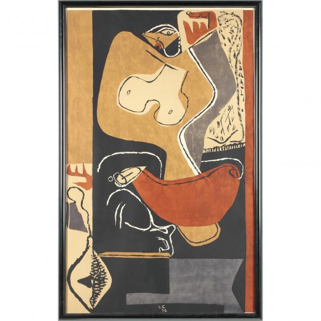 le-corbusier-french-1887-1985-femme-a-la-main-levee