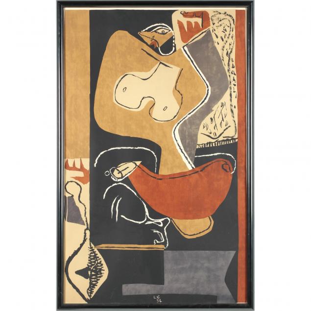 le-corbusier-french-1887-1985-femme-a-la-main-levee