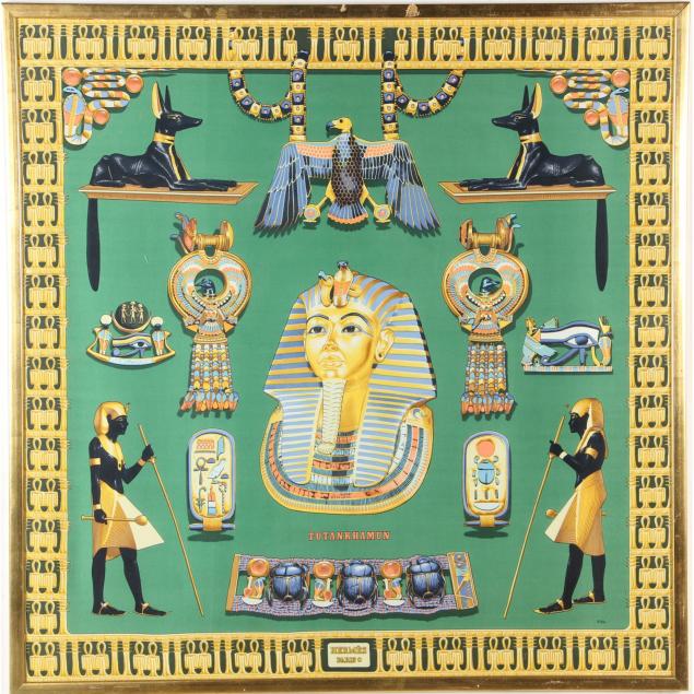 hermes-tutankhamun-silk-scarf