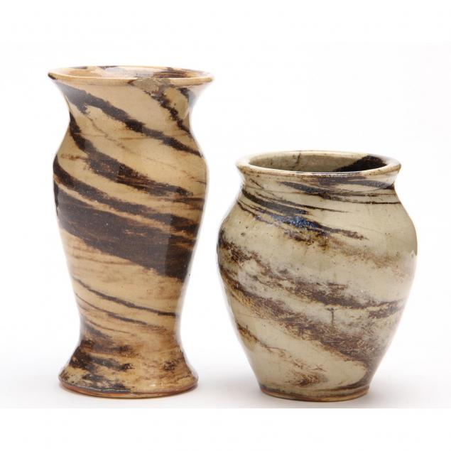 nc-pottery-two-swirl-vases