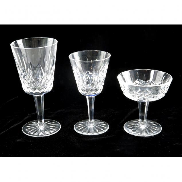 set-of-23-waterford-lismore-pattern-stemware