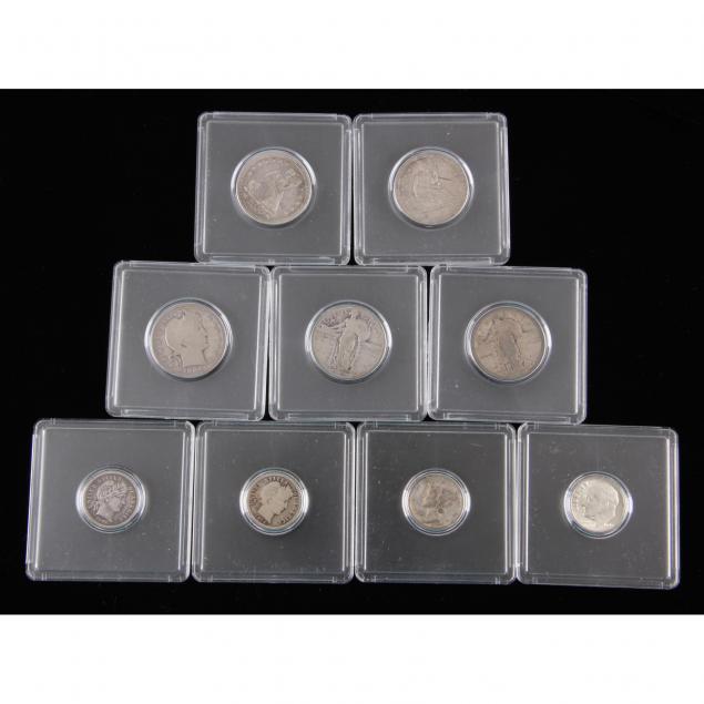 nine-9-u-s-fractional-silver-coins