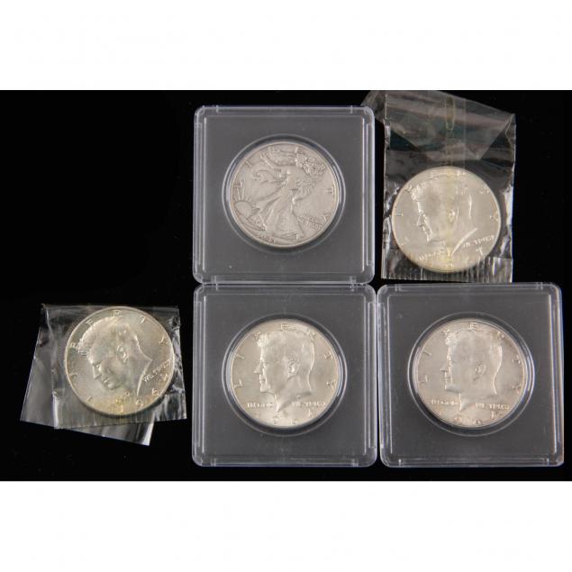 five-silver-half-dollars