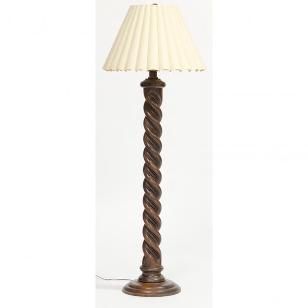 mahogany-spiral-twist-floor-lamp