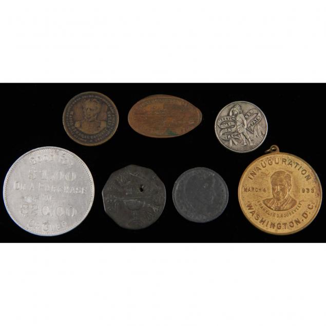 group-of-seven-american-antique-tokens