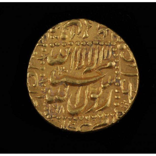 india-mughal-empire-muhammad-shah-jahan-gold-mohur