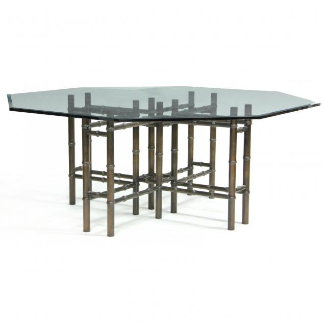 faux-bamboo-octagonal-dining-table