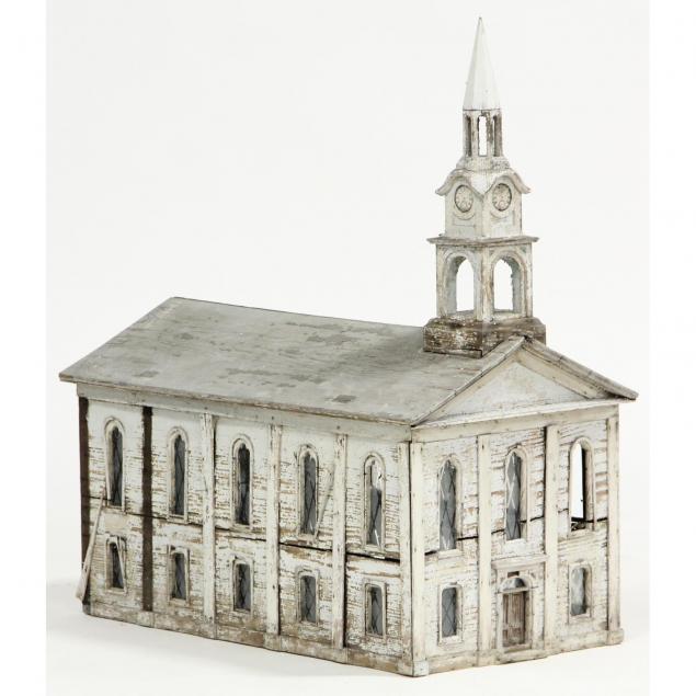 antique-miniature-folk-art-church