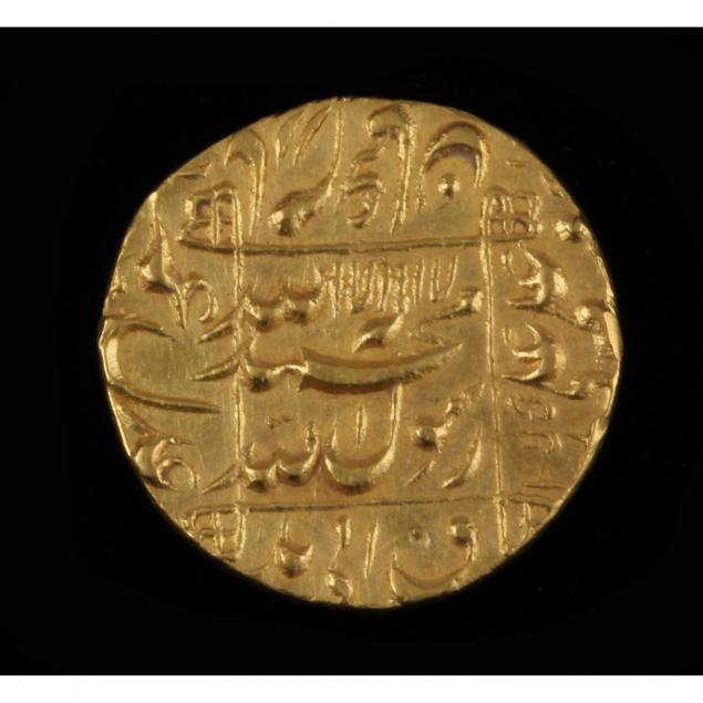 india-mughal-empire-muhammad-shah-jahan-gold-mohur