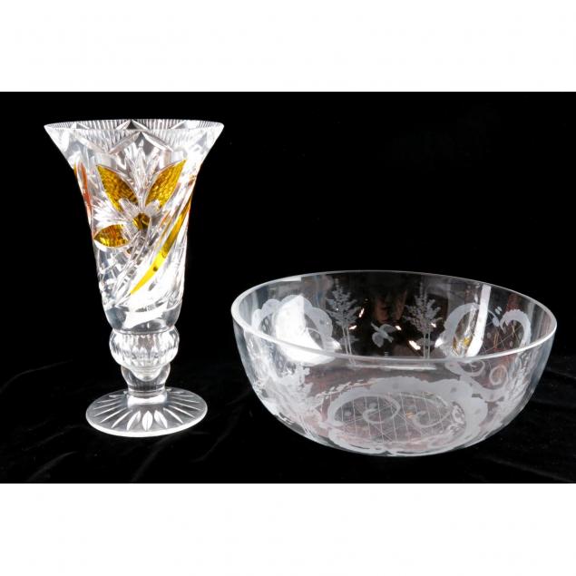 two-pieces-of-bohemian-art-glass
