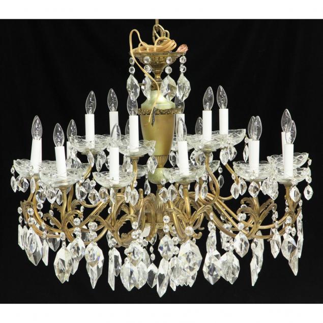 italian-gilt-metal-and-drop-prism-chandelier