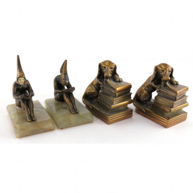 two-pairs-of-vintage-bookends
