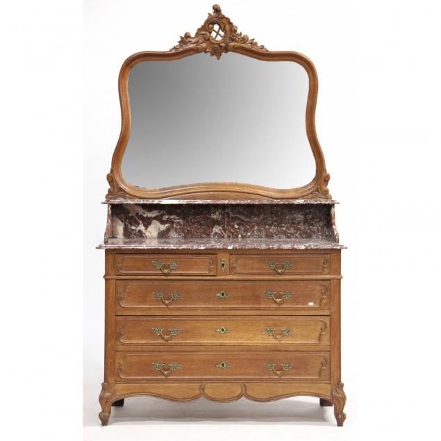 french-provincial-marble-top-chest-with-mirror