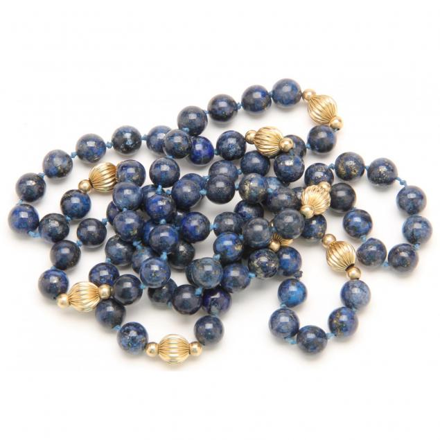 lapis-and-gold-bead-necklace