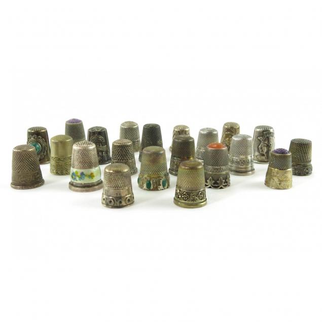 twenty-one-continental-silver-thimbles