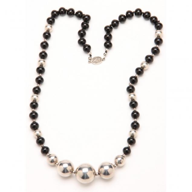 onyx-and-sterling-necklace