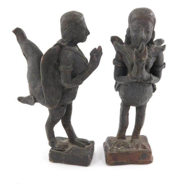 pair-of-southeast-asian-metal-garuda-figures