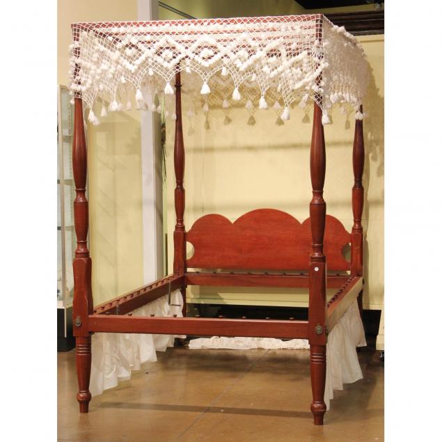 19th-century-pine-tall-post-rope-bed