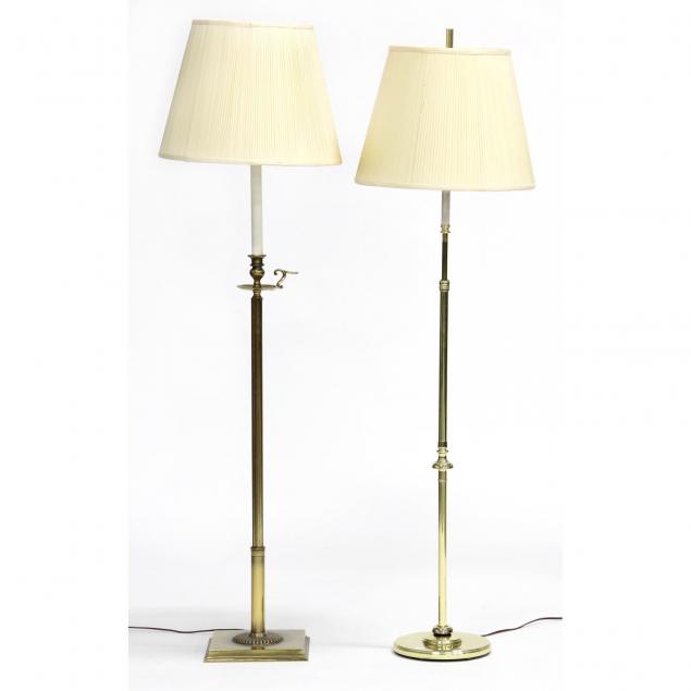 two-brass-floor-lamps