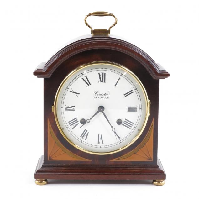 mahogany-mantel-clock-with-decorative-inlay