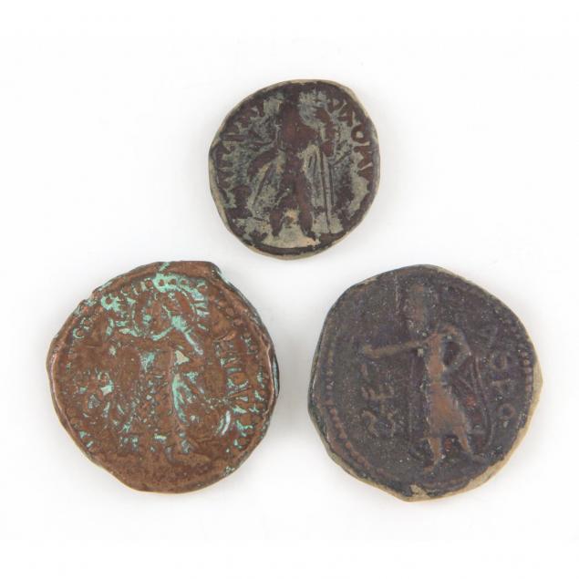 kushan-kingdom-kanishka-three-bronzes-2nd-century-a-d