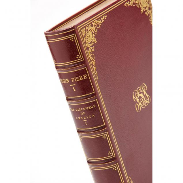 limited-edition-works-of-john-fiske-in-26-leather-bound-books