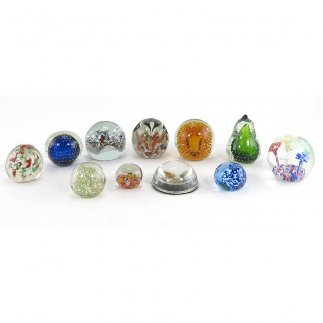 collection-of-art-glass-paperweights