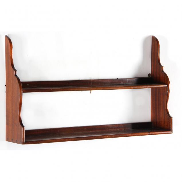 inlaid-mahogany-two-tier-wall-shelf