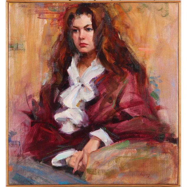 american-school-portrait-of-a-young-woman