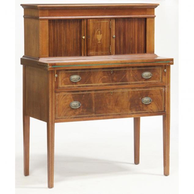 federal-style-lady-s-inlaid-mahogany-tambour-writing-desk