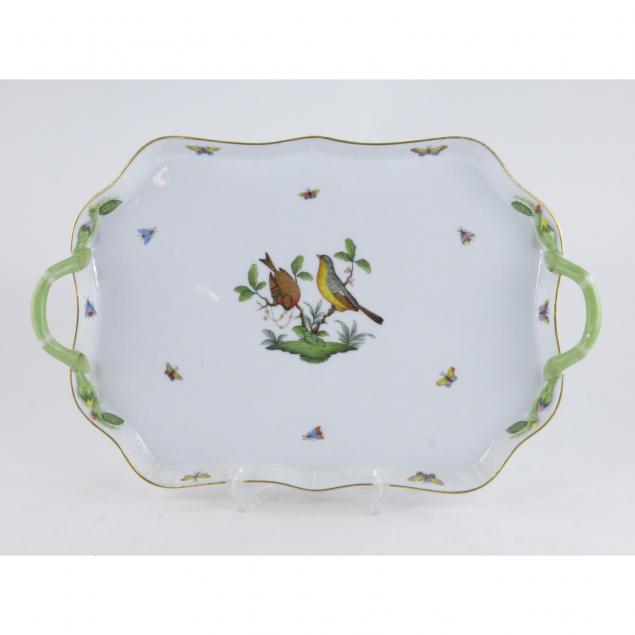 herend-rothschild-bird-double-handled-serving-tray