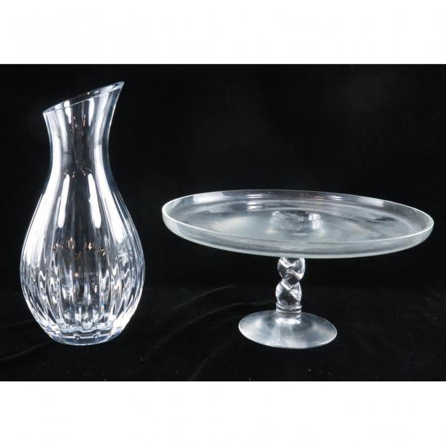 two-20th-century-glass-serving-accessories
