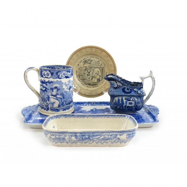 group-of-five-pieces-19th-century-transferware