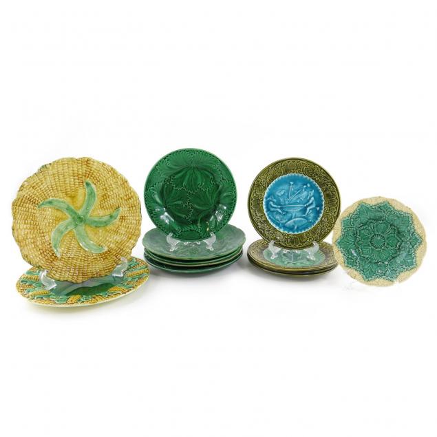 twelve-majolica-plates