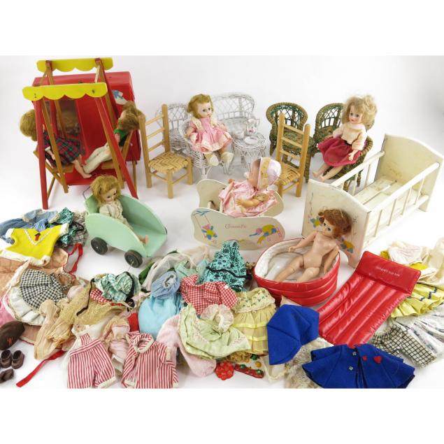 large-collection-of-vintage-dolls-and-doll-accessories