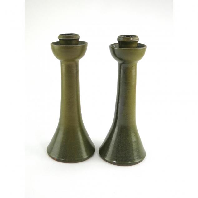 pair-of-ben-owen-master-potter-frogskin-glaze-tall-candlesticks