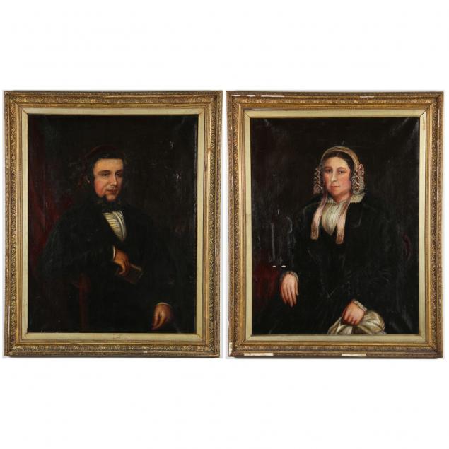 pair-of-american-school-portraits-19th-century