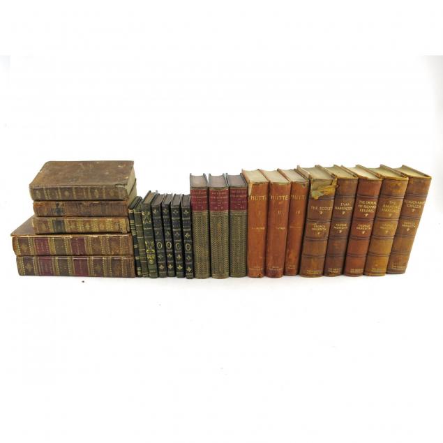 twenty-three-antique-18th-and-19th-century-leatherbound-books