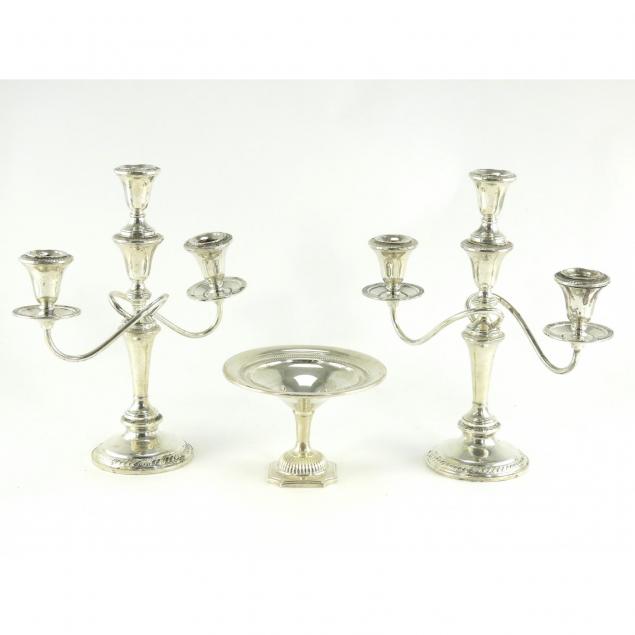 pair-of-sterling-silver-candelabra-and-a-compote