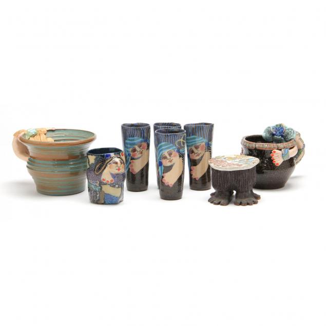 nc-pottery-jane-peiser-ceramic-grouping