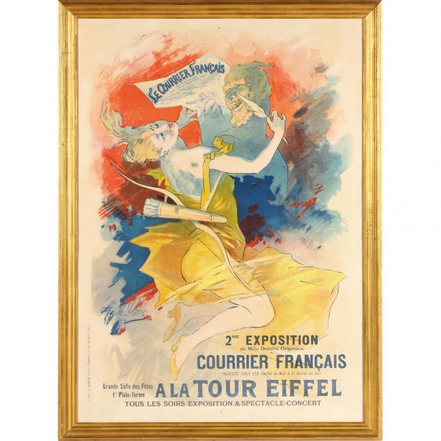 jules-cheret-french-1836-1932-le-courrier-francais-poster