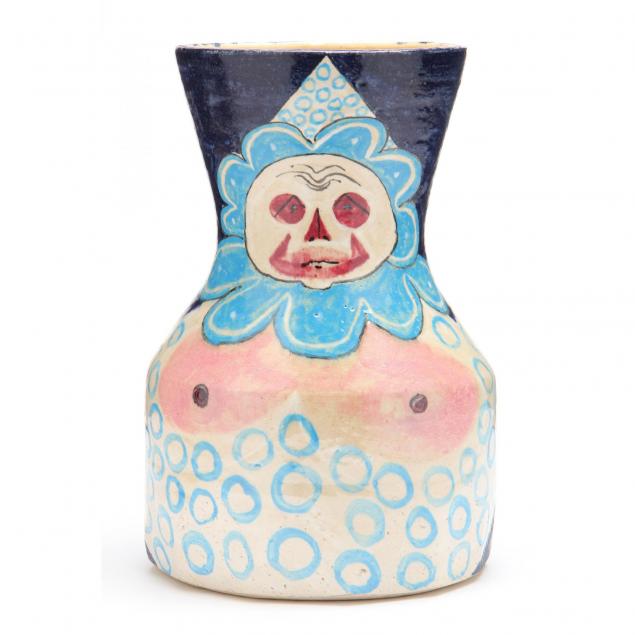 nc-pottery-norman-schulman-1924-2014-clown-vase