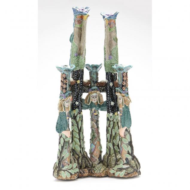 nc-pottery-jane-peiser-figural-candelabra