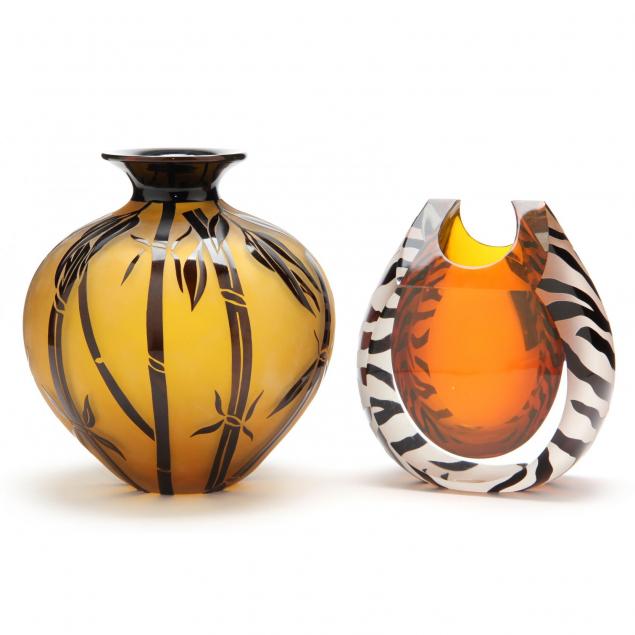 two-correia-art-glass-vases